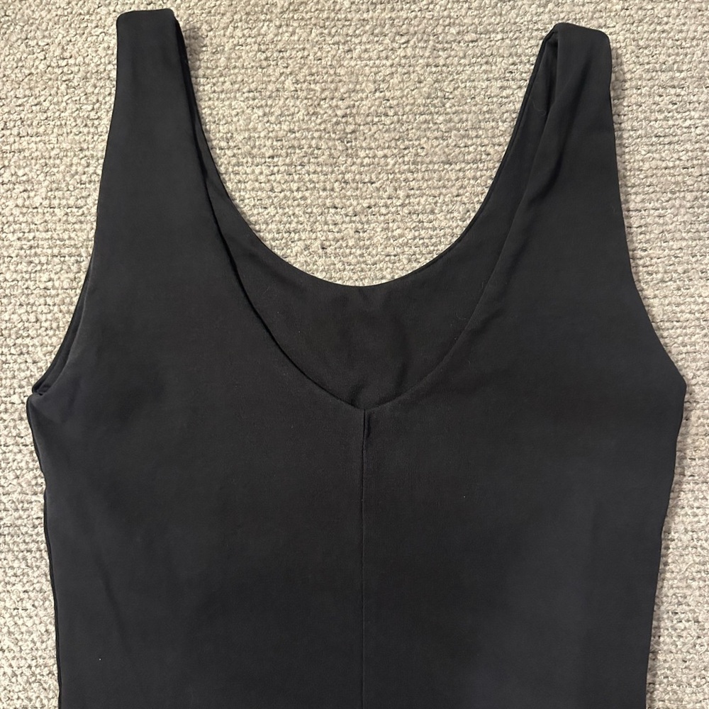 Pact Everyday Tank Bodysuit Black Capsule Wardrobe Layering Organic Cotton Small - Picture 13 of 15